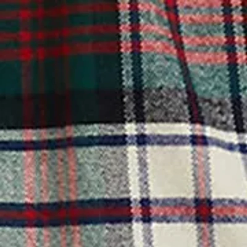 Baby Girls Plaid Oxford Shirt & Jersey Legging Set