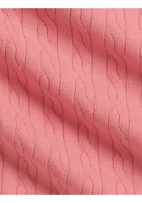 Baby Girls Mini-Cable Jacquard One-Piece Swimsuit