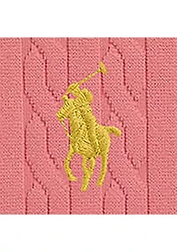 Baby Girls Mini-Cable Jacquard One-Piece Swimsuit