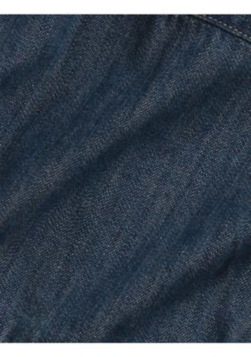 Baby Girls Cotton Denim Shirtdress & Bloomer