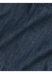 Baby Girls Cotton Denim Shirtdress & Bloomer