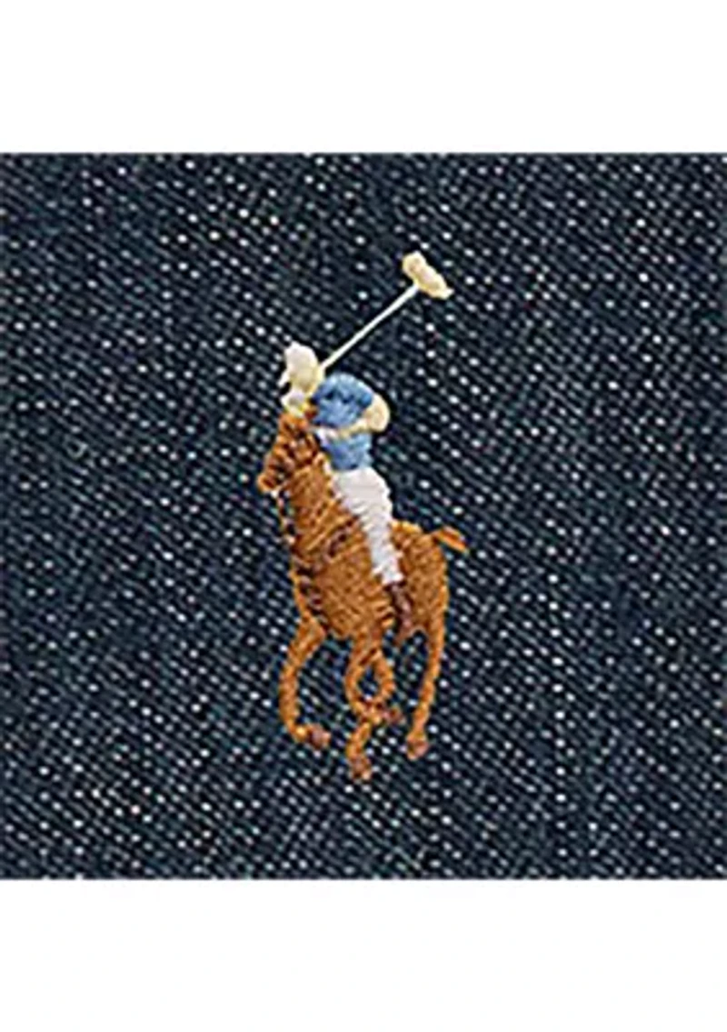 Baby Girls Cotton Denim Shirtdress & Bloomer