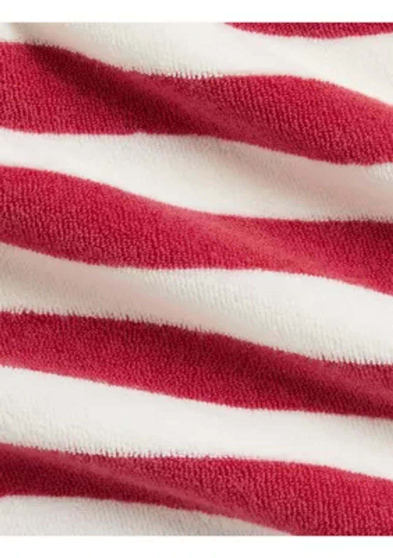 Baby Girls Striped Terry Polo Dress, Hat & Bloomer