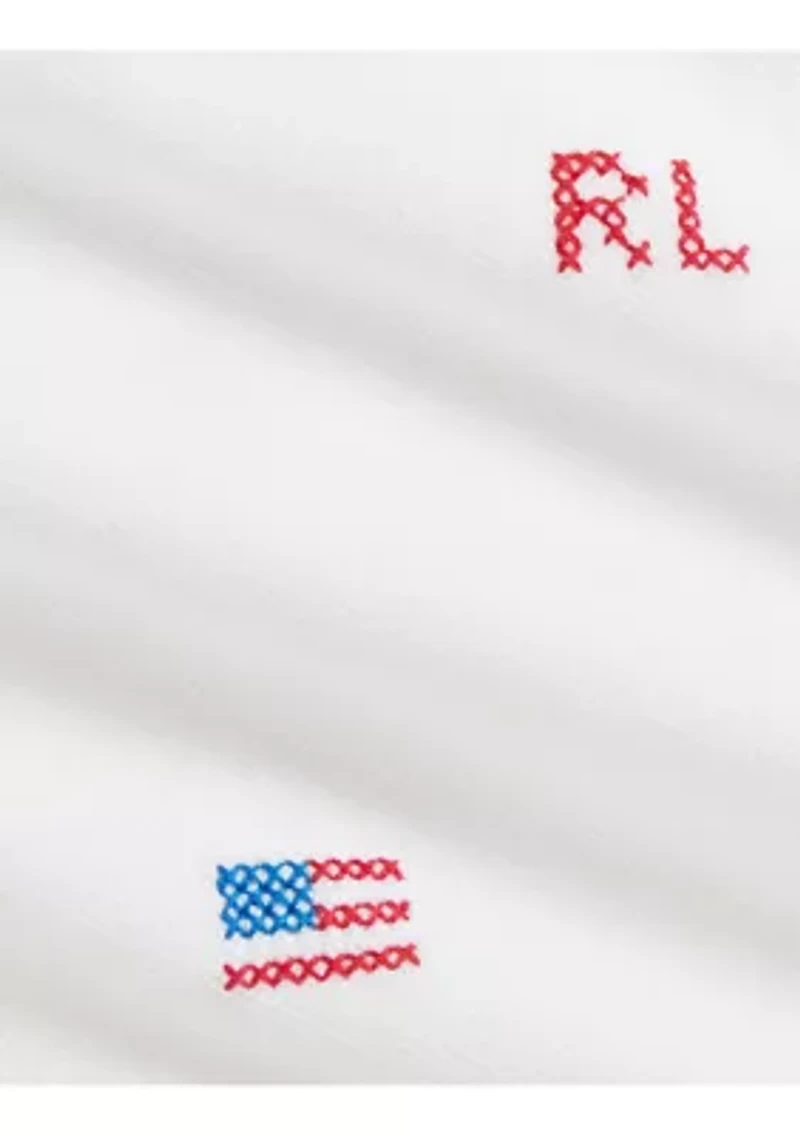 Baby Girls Embroidered Cotton Polo Dress & Bloomer