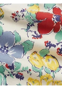 Baby Girls Chambray Top & Floral Jersey Legging