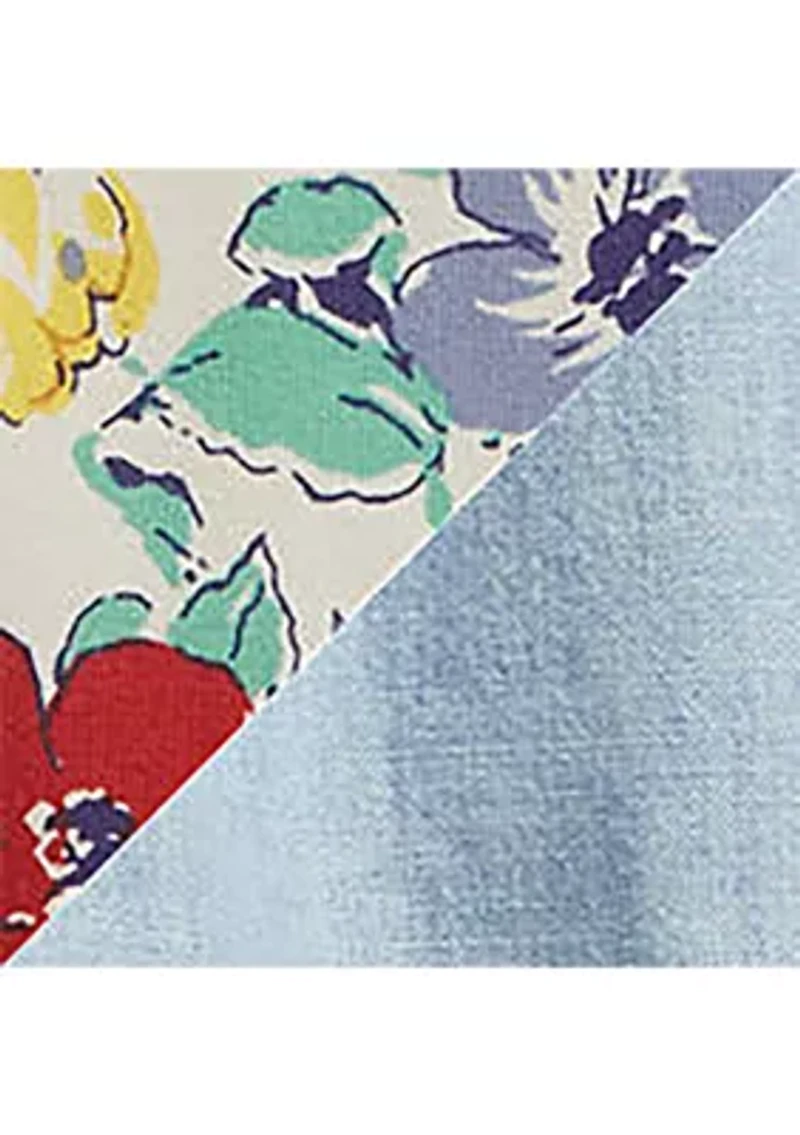 Baby Girls Chambray Top & Floral Jersey Legging