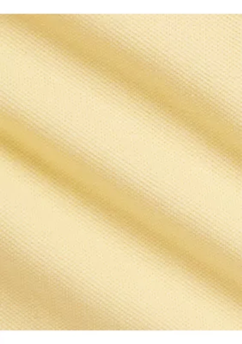 Baby Girls Eyelet Stretch Mesh Polo Shirt & Shorts