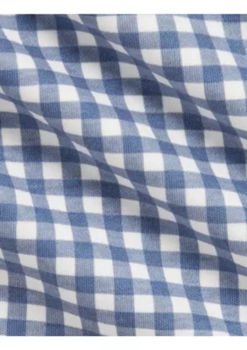 Baby Girls Cotton Bodysuit & Gingham Dress