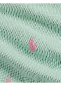 Baby Girls Polo Pony Cotton Mesh Bubble Shortall