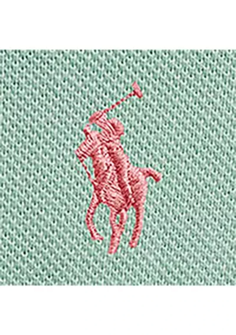 Baby Girls Polo Pony Cotton Mesh Bubble Shortall