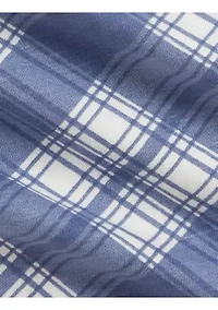 Baby Girls Logo Cotton Jersey Top & Plaid Pants