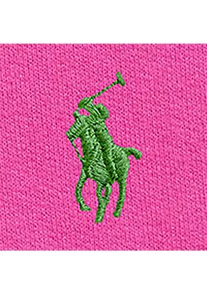 Baby Girls Big Pony Fleece Polo Shirt & Pant Set