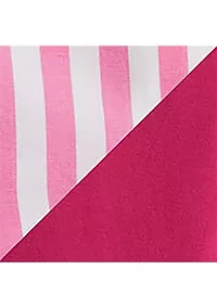 Baby Girls Striped Poplin Top & Jersey Legging Set