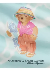 Baby Girls Tie-Dye Polo Bear Cotton Dress & Bloomer