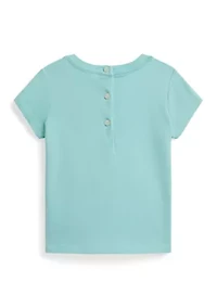 Baby Girls Polo Bear Cotton Jersey Shirt
