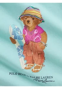 Baby Girls Polo Bear Cotton Jersey Shirt