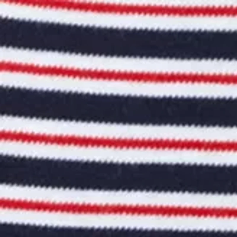 Baby Boys Striped Cotton Coveralls