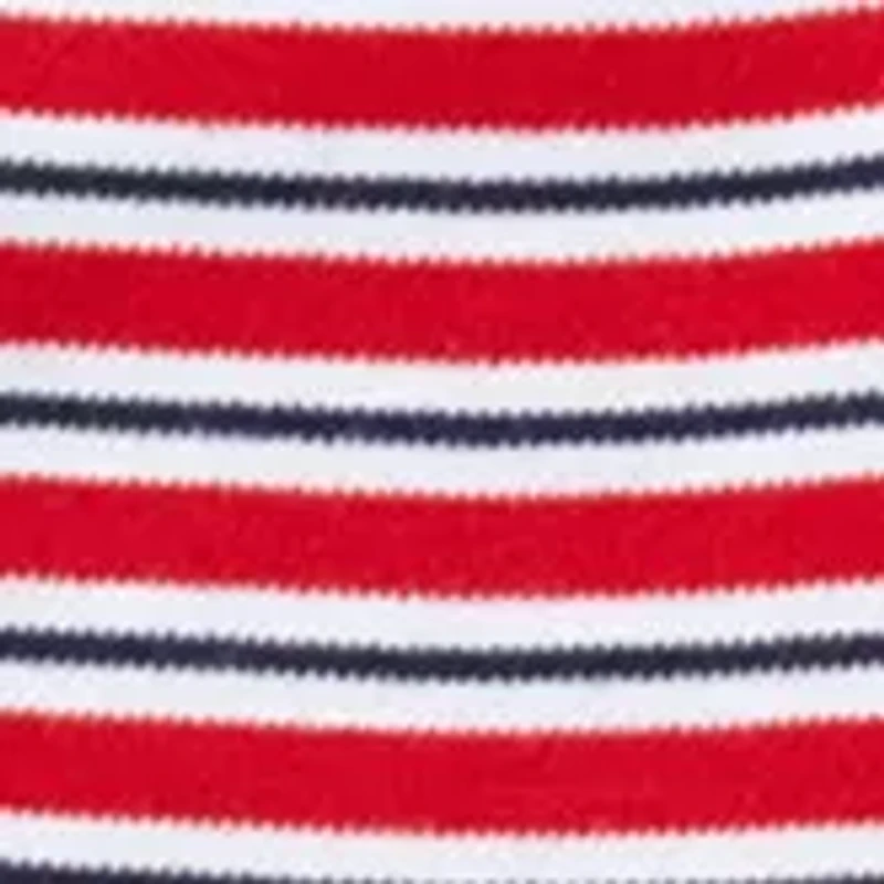 Baby Boys Striped Cotton Coveralls