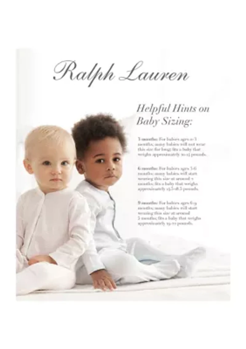 Baby Boys Long Sleeve Solid Coverall