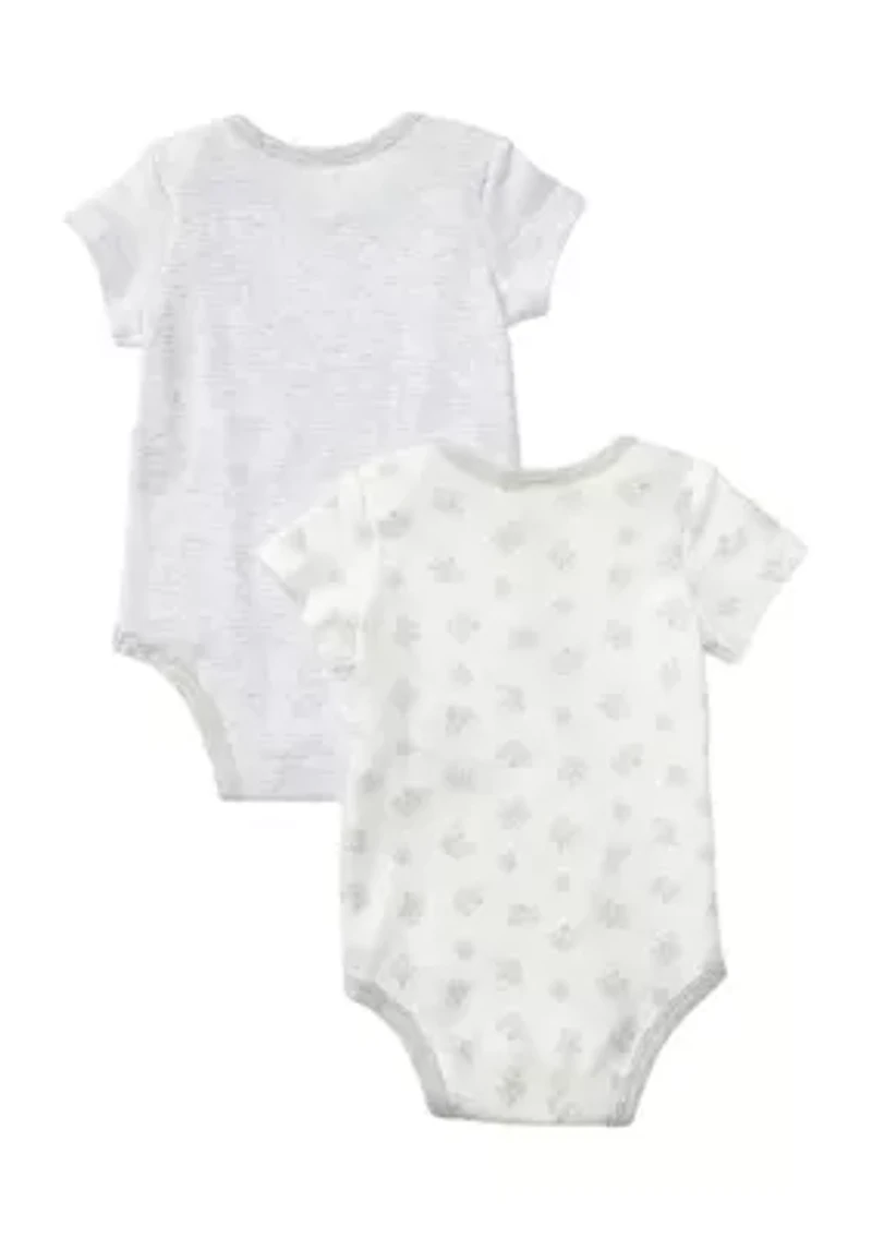 Baby Bear-Print Cotton Bodysuit 2-Pack