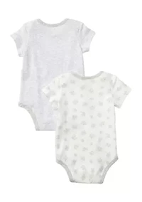 Baby Bear-Print Cotton Bodysuit 2-Pack