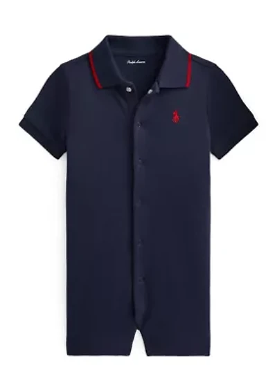 Baby Boys Soft Cotton Polo Shortall