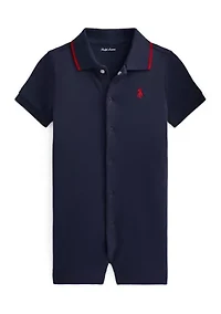 Baby Boys Soft Cotton Polo Shortall