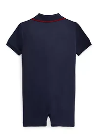 Baby Boys Soft Cotton Polo Shortall