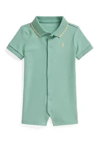 Baby Boys Soft Cotton Polo Shortall