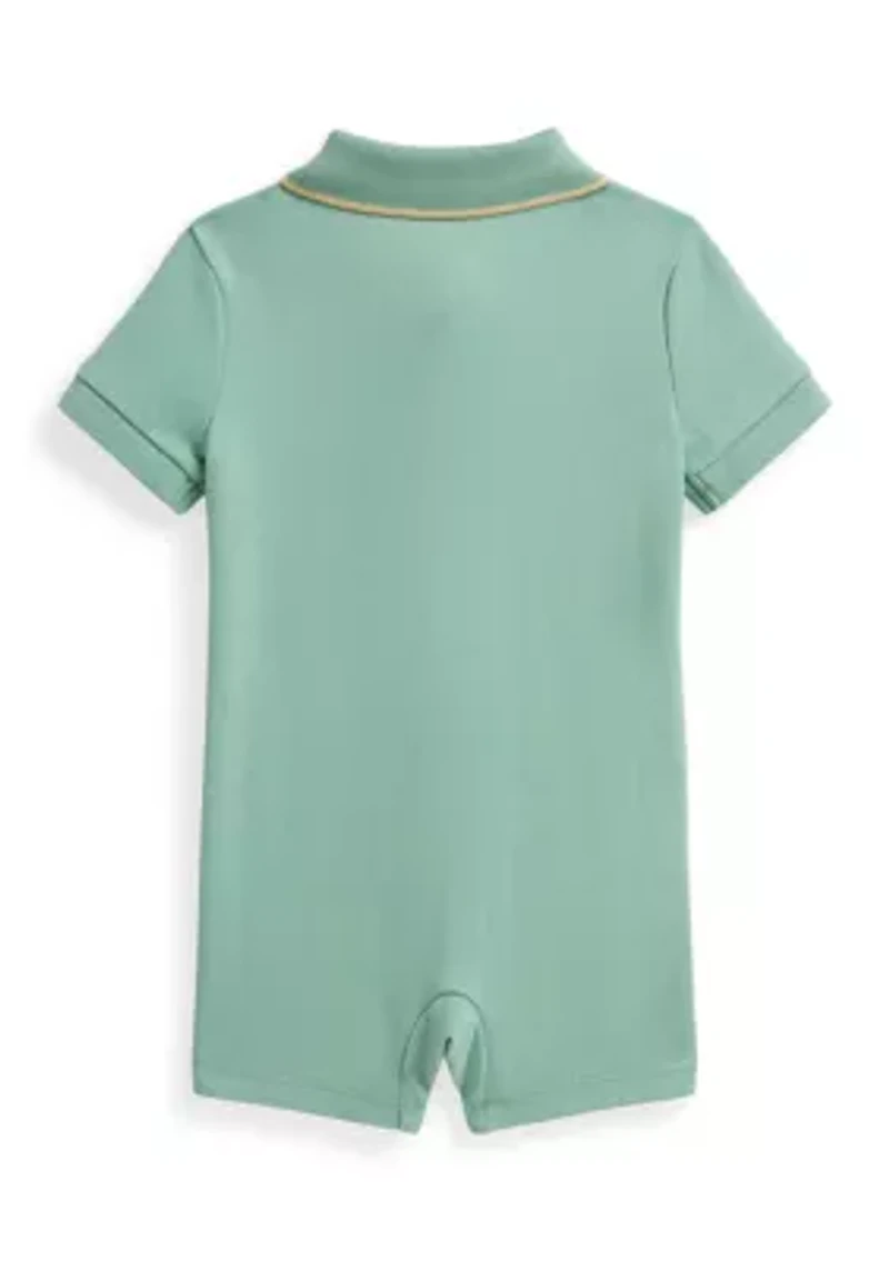 Baby Boys Soft Cotton Polo Shortall
