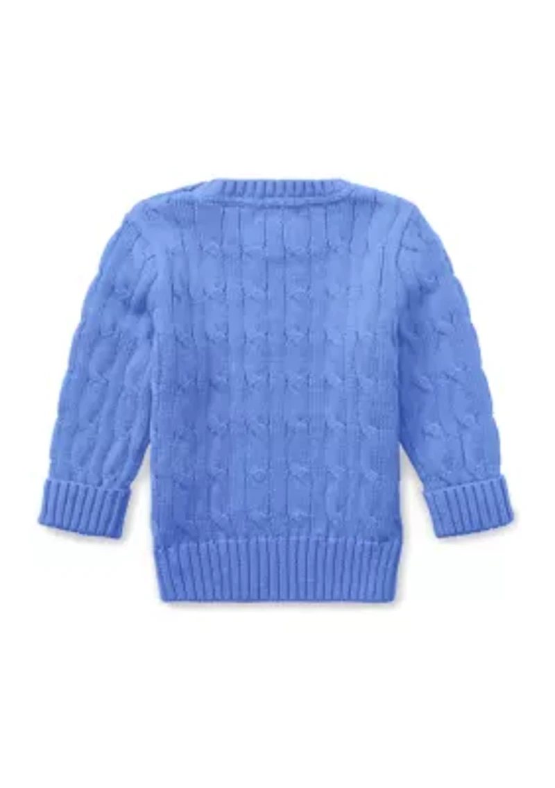 Baby Boys Cable Knit Cotton Sweater