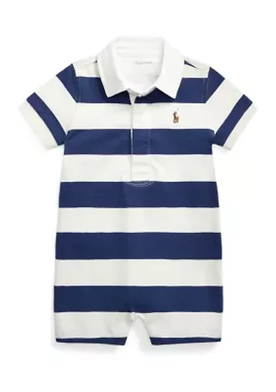 Baby Boys Striped Cotton Rugby Shortall