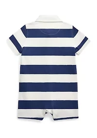 Baby Boys Striped Cotton Rugby Shortall