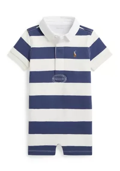 Baby Boy Striped Cotton Rugby Shortall