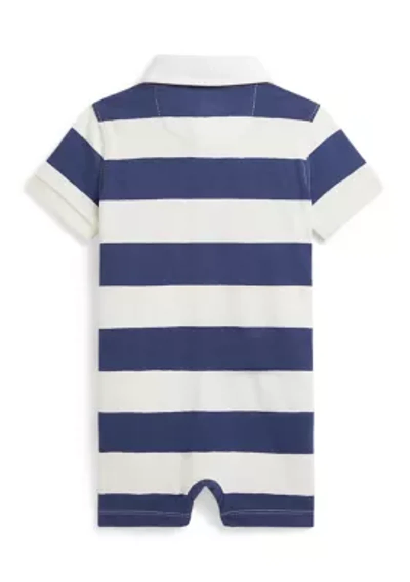 Baby Boy Striped Cotton Rugby Shortall