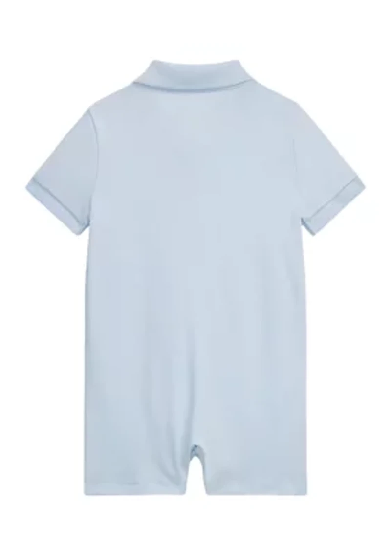 Baby Boys Soft Cotton Polo Shortall