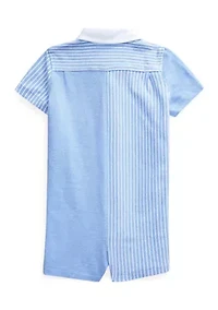 Baby Boys Knit Oxford Fun Shortall