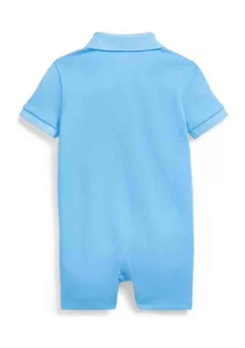Baby Boys Soft Cotton Polo Shortall