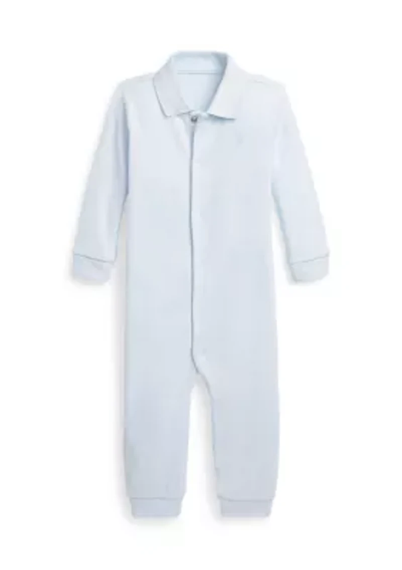 Baby Boys Soft Cotton Polo Coverall