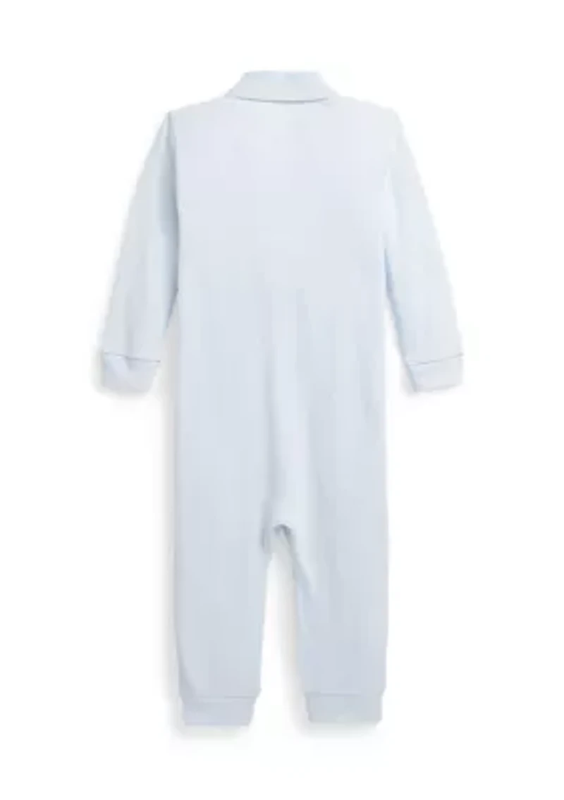 Baby Boys Soft Cotton Polo Coverall