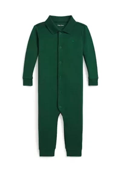 Baby Boys Soft Cotton Polo Coverall