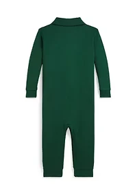 Baby Boys Soft Cotton Polo Coverall