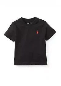 Baby Boys Cotton Jersey Crew Neck T-Shirt