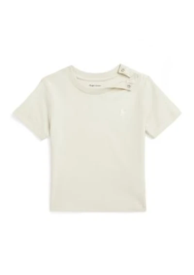Baby Boys Cotton Jersey Crew Neck T-Shirt