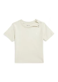 Baby Boys Cotton Jersey Crew Neck T-Shirt