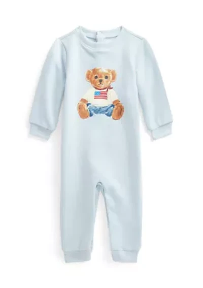 Baby Boys Polo Bear Fleece Coveralls