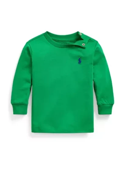 Baby Boys Cotton Jersey Long Sleeve T-Shirt