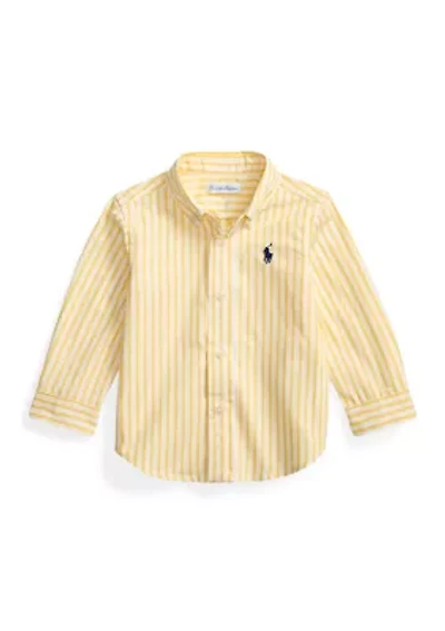Baby Boys Plaid Cotton Poplin Shirt