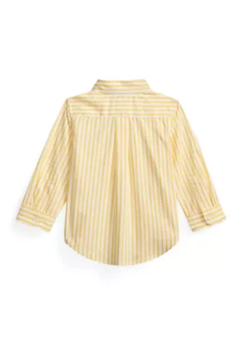 Baby Boys Plaid Cotton Poplin Shirt