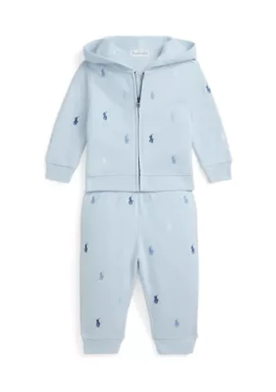 Baby Boys Polo Pony Fleece Hoodie & Pants Set